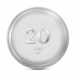 Twenty (20gm) 999 pure silver coin / bullion in tamper proof blister packaging