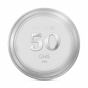 Fifty (50gm) 999 pure silver coin / bullion in tamper proof blister packaging